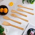 thumbnail image 4 of HBFAGFB Wooden Spoons for Cooking 9 Piece Kitchen Utensil Set Easy to Clean and Durable Beige, 4 of 9