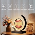 thumbnail image 3 of Lámpara LED 3D de arena movediza para decoración del hogar, lámpara creativa con Control remoto, reloj de arena giratorio de 360 °, para mesa, dormitorio, 3 of 4