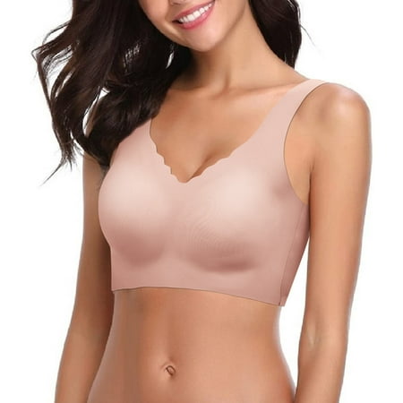 

Medcursor Sleeping Bra Thin Soft Comfortable Everyday Bra Seamless Casual Bra
