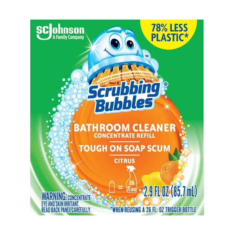 Scrubbing Bubbles Bathroom Cleaner Spray, Orange Action, 950 ml