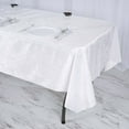 thumbnail image 4 of Efavormart Premium Velvet White 60" x 102" Rectangle Tablecloth For Wedding Party Events, 4 of 9