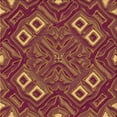 thumbnail image 1 of Ahgly Tapis d'Intérieur Lavable en Machine Carré Orange Transitionnel, 5 Pieds Carré, 1 of 7