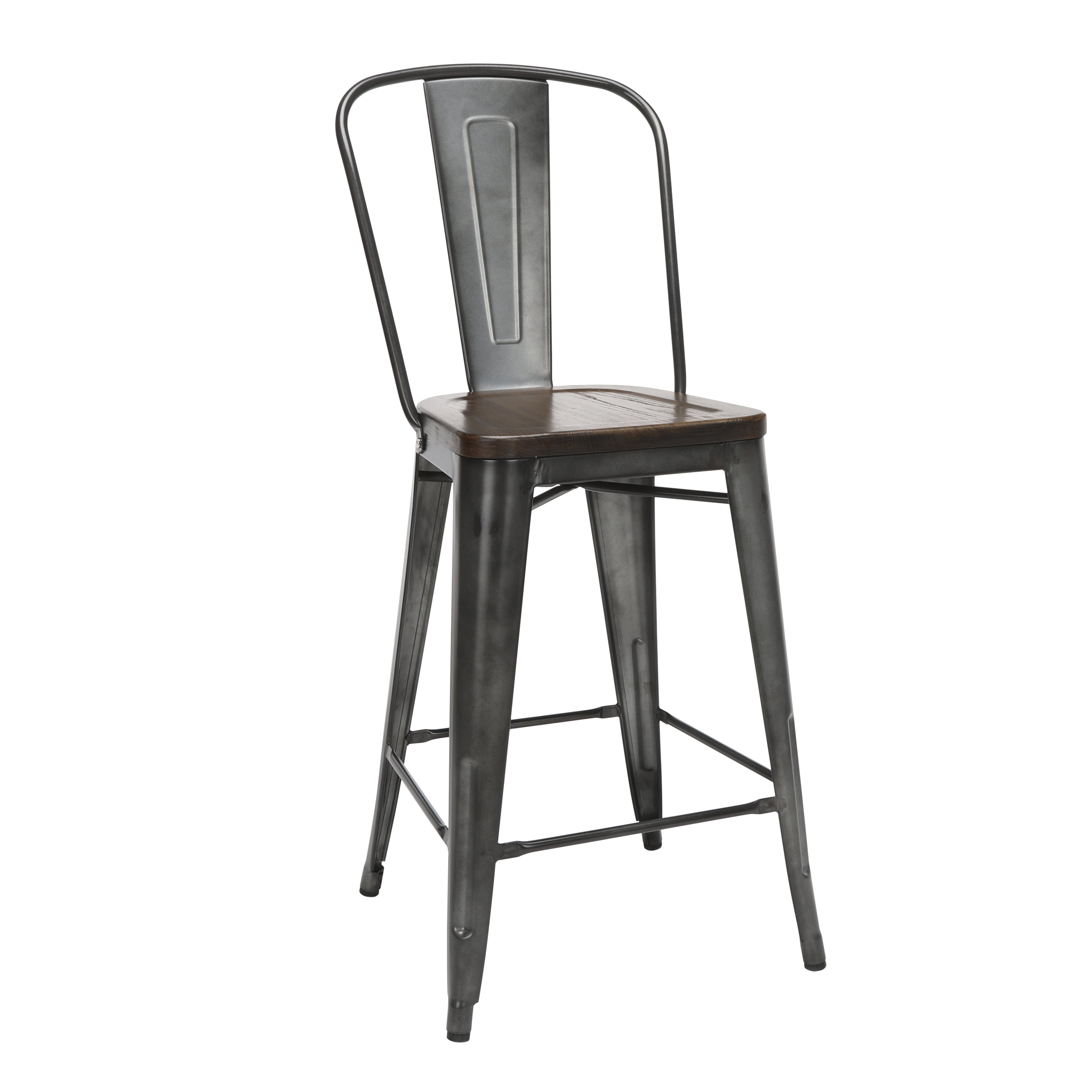 Galvanized Bar Stools With Backs Off 67