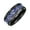 Dark-Blue, variant on Mens Two-Tone Celtic Dragon Knot Carbon Fiber Inlay Wedding Band Ring 8MM Titanium