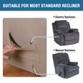 thumbnail image 2 of 2024 1-Piece Jacquard Spandex Recliner Stretch Slipcover  Navy, 2 of 7