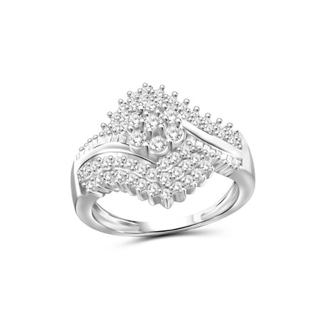 JewelersClub 1.00 CTW White Diamond Ring in Sterling Silver