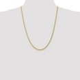 thumbnail image 2 of Real 14kt Yellow Gold 3mm Parisian Wheat Chain; 24 inch; Lobster Clasp; for Adults and Teens; for Women and Men, 2 of 5