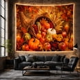 thumbnail image 6 of Harvest Themed Still With Life Tilted Brown Woven, Mystical Fantasy for Space Lovers, Galaxy Room Decor, Halloween Gift, Tapestry Wall Hanging for Bedroom and Dorm, 6 of 7