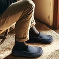 thumbnail image 2 of RockDove Men's Moccasin Slippers with Flannel Lining, 2 of 5