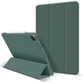 thumbnail image 1 of Case for iPad Pro 11 2020, Trifold Stand Protective Case Cover with Auto Wake Up / Sleep, Ultra Thin Smart Magnetic Cover for iPad Pro 11 Inch 2020 2nd Generation - Dark Green, 1 of 7