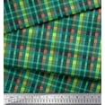 thumbnail image 2 of Soimoi Cotton Poplin Fabric Check Check Print Fabric by the Yard 56 Inch Wide, 2 of 4