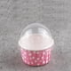 thumbnail image 4 of 100 piezas de mini moldes para cupcakes, moldes redondos de papel para hornear pasteles, moldes para muffins con tapa, color rosa, 4 of 9
