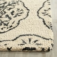 thumbnail image 3 of SAFAVIEH Bella Glenna Abstract Wool Runner Rug, Ivory/Charcoal, 2'3" x 8', 3 of 7