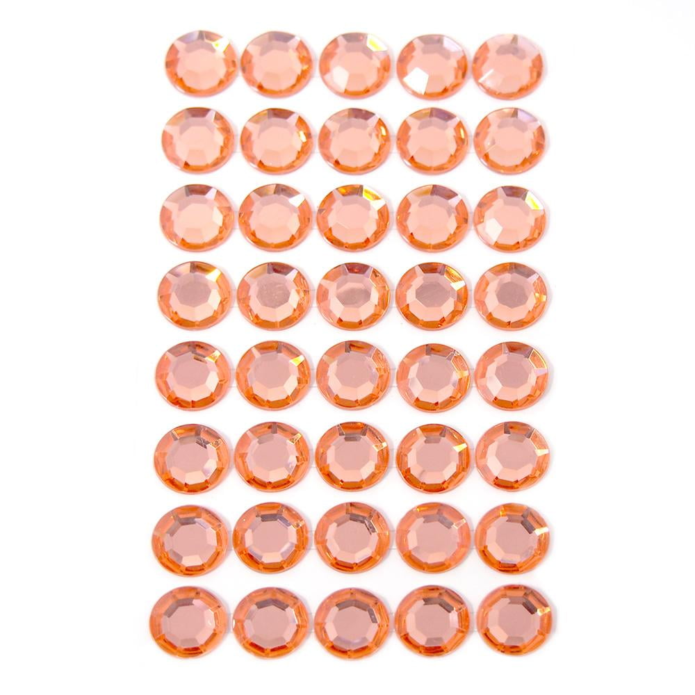 10mm Round Adhesive Diamond Gem Stickers 