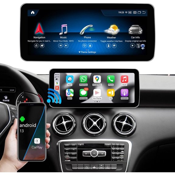 Road Top 10.25" Android 13 Car Stereo with Wireless Carplay for Mercedes Benz CLA GLA Class