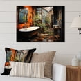 thumbnail image 2 of Designart "Bathroom City Oasis I" Bath & Laundry Metal Art Print, 2 of 5
