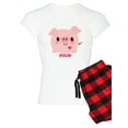 thumbnail image 1 of CafePress - Kawaii I Love Pigs - Women's Light Pajamas, 1 of 1