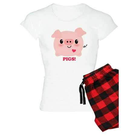 

CafePress - Kawaii I Love Pigs - Women s Light Pajamas