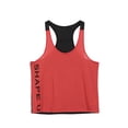 thumbnail image 2 of WSEVYPO Men's Athletic Stringer Gym Muscle Workout Racerback Fitness Tank Tops, 2 of 6