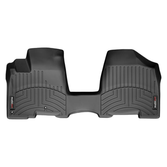 WeatherTech Custom Fit FloorLiners compatible with 2004-2010 Toyota Sienna - 1st Row - Over The Hump, Black