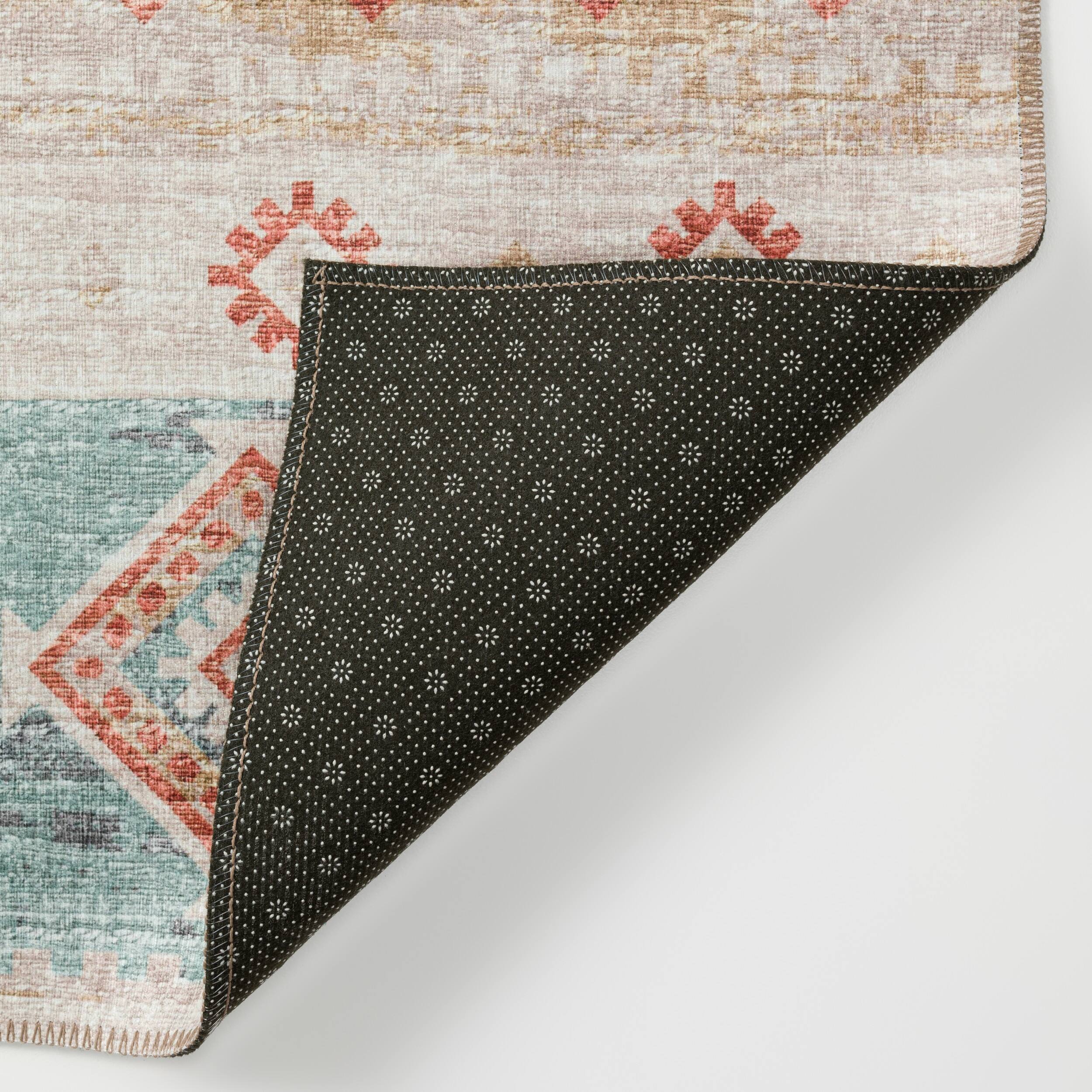 Yuma Indoor/Outdoor Orange Southwest 2’3" x 7’6" Non-Skid Runner Rug