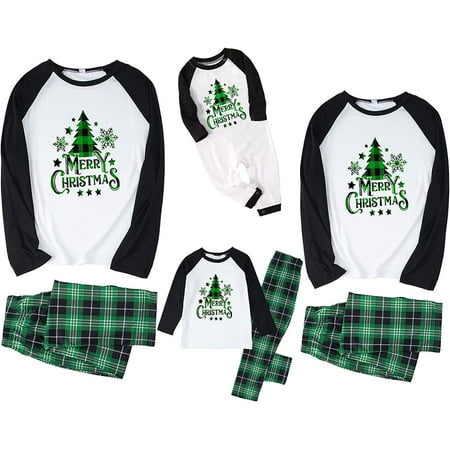 

DanceeMangoos Christmas Pajamas for Family Pjs Matching Sets