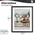 thumbnail image 4 of Stupell Industries Farmhouse Christmas Horses with Holly Wreaths Black Framed Print Under Glass, 13 x 16, by The Prints Vibe, 4 of 8