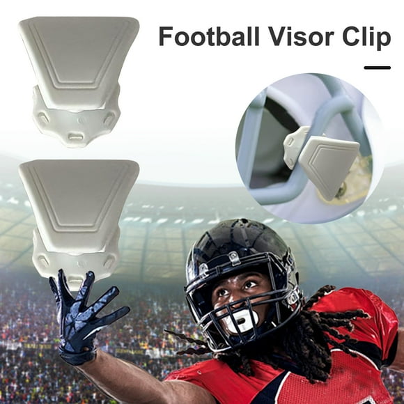 Meileang 2 Sets Football Helmet Visor Clips Football Helmet Screws Fasteners Easy Install Football Helmet Visor Screws Accessories for Football Enthusiasts