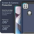 thumbnail image 3 of TUDIA Merge Motorola One 5G ACE Funda para Teléfono Celular 2021 Cubierta Resistente - Azul Índigo, 3 of 8
