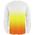 thumbnail image 2 of Halloween Candy Corn Ombre Costume All Over Mens Long Sleeve T Shirt Multi LG, 2 of 2