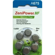 ZeniPower Mercury Free Hearing Aid Batteries Size 675 (60 Batteries)