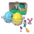 Polly Pocket Mystery Surprise Egg Carton Pink Rainbow Playground