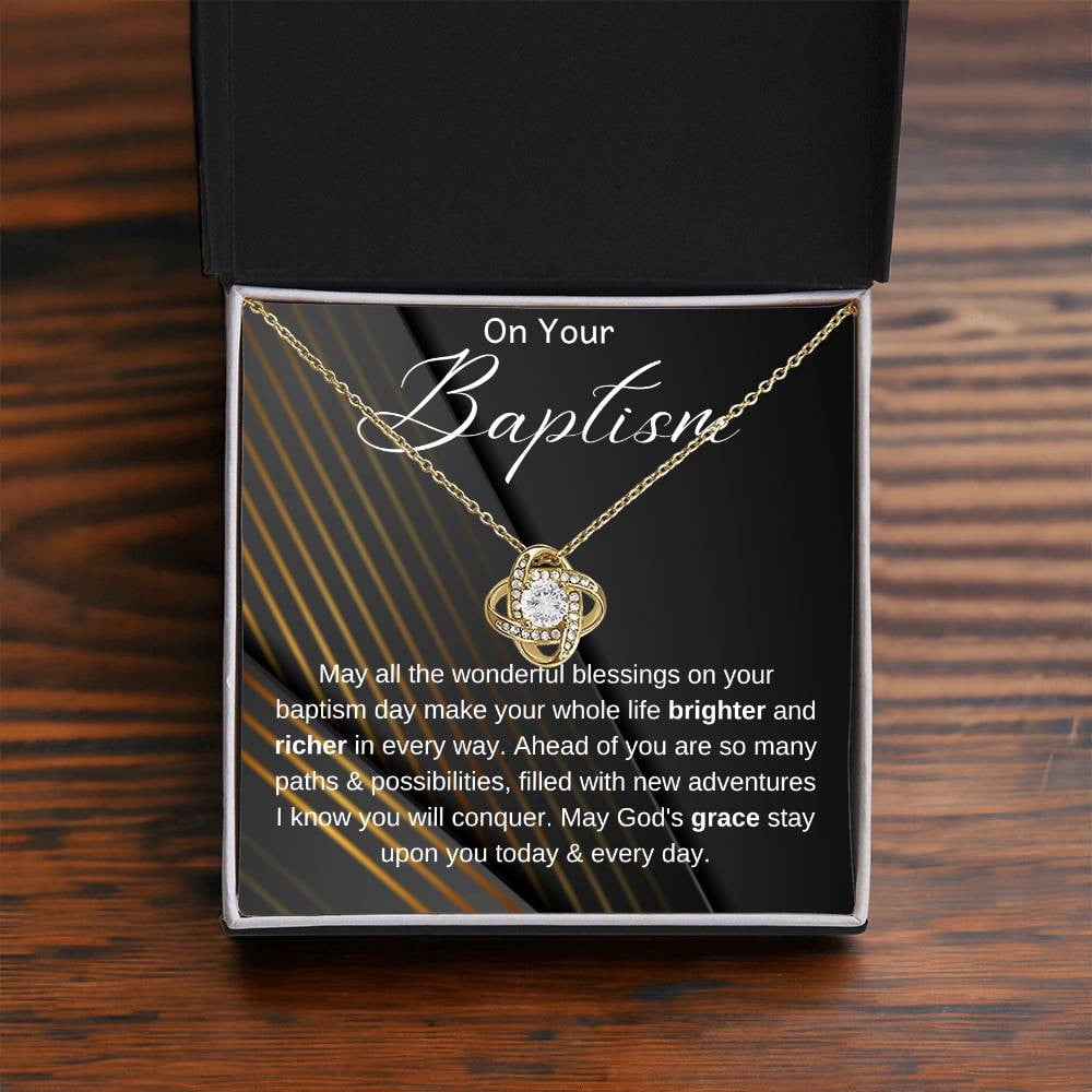 Baptism Gift, Baptism Gift Necklace, Adult Baptism Gift Necklace, Baptism Keepsake, LDS Gift, Baptism Jewelry, On Your Baptism Gift Necklace