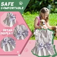 thumbnail image 3 of GASTROPOD Dog Dresses for Small Dogs Girl,Polyester Bow-Knot Princess Dress Dog Dress,Stain-Resistant with Stripe Dog Clothes,Purple,L, 3 of 6