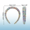 thumbnail image 5 of Sprinkle Headband Decor Hairbands Wide Fashion Hair Hoops Hair Accessories for Women Blue, 5 of 7