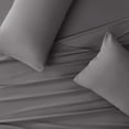 thumbnail image 3 of My World Anytime Solid 100% Microfiber Polyester Deep Pocket Dark Grey 3-Piece Twin XL, All Season, Adult and Teen Sizes, OEKO-TEX Certified, 3 of 5