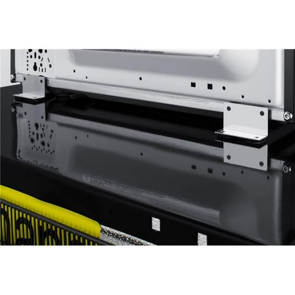 Summit Appliance MRF1089PLA Microwave & Refrigerator-Freezer Combination with Allocator - RHD, Stainless Steel Look