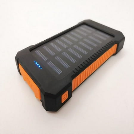 50000mAh Portable Outdoor Waterproof Solar Power Bank Camping External Battery Packs with Dual-USB