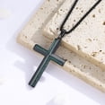 thumbnail image 2 of Coachuhhar Cross Necklace for Men 925 Sterling Silver Crucifix Pendant Necklace Religion Cross Jewelry Gifts for Father Husband Son, 2 of 7