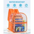 thumbnail image 4 of Mochila transparente aprobada por el estadio Paxiland de 30 x 30 x 15 cm, color naranja, 4 of 8
