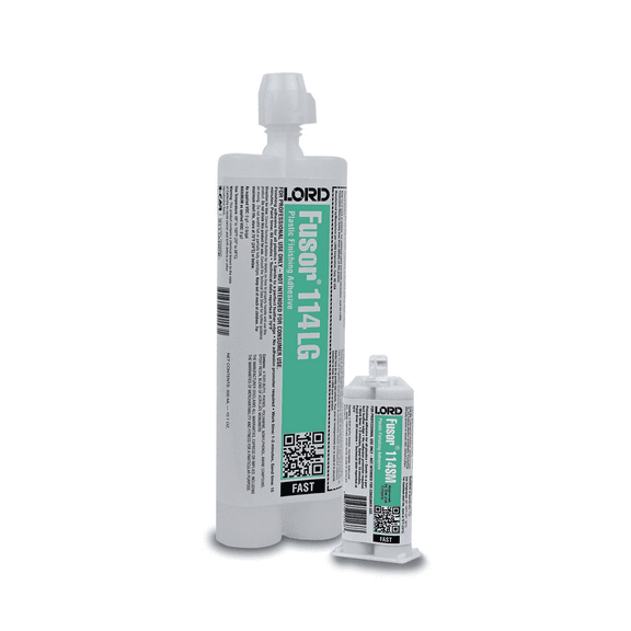 Fusor 114LG 2-Part Fast Plastic Finishing Adhesive, 7.1 oz Bottle, Paste, Red (Part A), White (Part B)