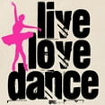 thumbnail image 2 of CafePress - Live, Love, Dance With Ballerina Tote Bag - Unisex Canvas Tote Bag, Beige, 1-Piece, 2 of 7