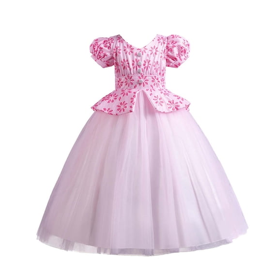 QQAMB Flower Girl Dress Applique Tulle Dresses Wedding Guest Communion Birthday Party Pageant Baptism Princess Gown