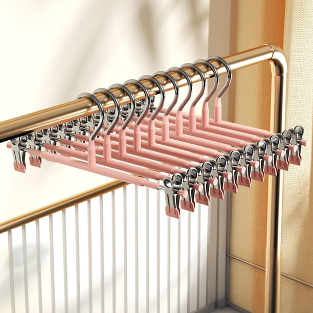 Perchas para abrigos Inteprter 5 uds acero inoxidable rosa