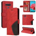 thumbnail image 1 of Case for LG K51 Leather Wallet Book Flip Folio Stand View Cover - Red, 1 of 5