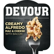 DEVOUR Macaroni and Cheese Dinner, 1 Kit, for Easy Dinner or Dinner Sides, Creamy Alfredo Mac & Cheese with Bacon, 4.1 oz