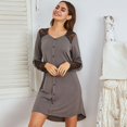 thumbnail image 3 of AMERTEER Chemise de Nuit en Coton pour Femmes, Manches Courtes, Imprimé Mignon, S-TTG, 3 of 6