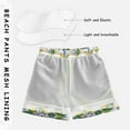 thumbnail image 5 of joogoo Boys Swim Trunks Blue Boho and Yellow Lemons Beach Board Shorts Drawstring Swimsuit M, 5 of 6
