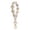 White, variant on Macrame Keychain Wristlet for Women - Handmade Boho Keychain Holder, Weave Exquisite Keyring Bracelet Lanyard for Keys, Cute Wrist Lanyard for Girls