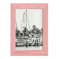 Neutral Tropics IV - Framed Print w/glass - Sunset Pink